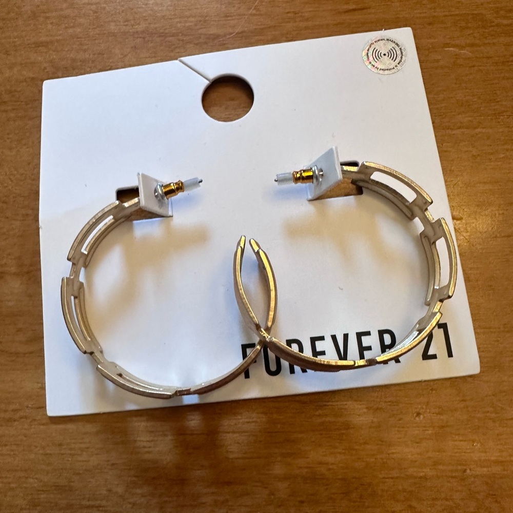 Matte gold color hoops